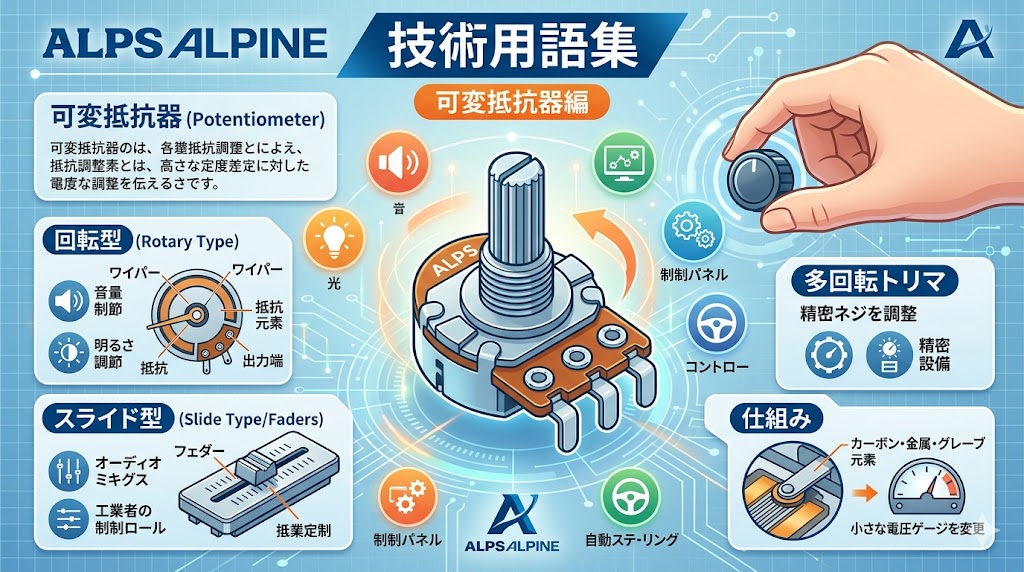 アルプスアルパインの用語集（可変抵抗器（2）編）