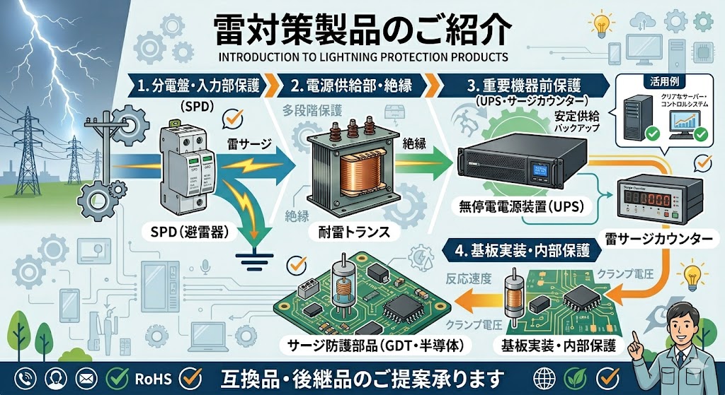 雷対策製品一覧
