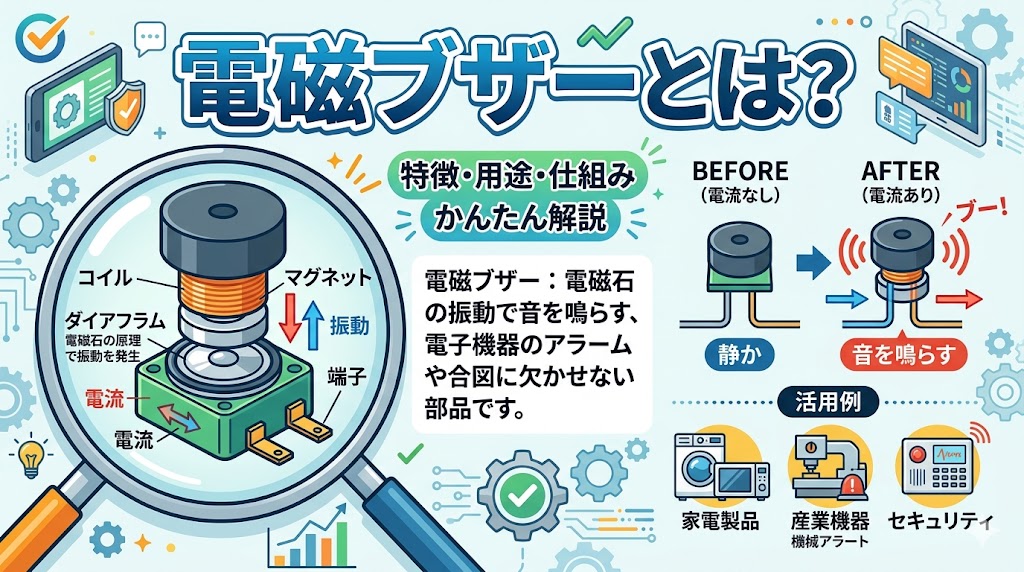 電磁ブザーとは？