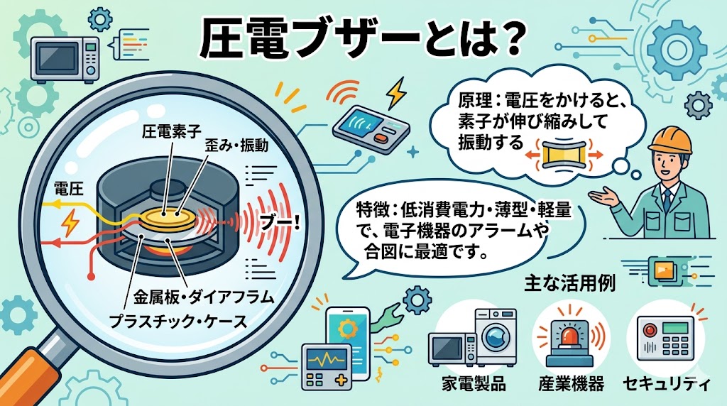 圧電ブザーとは？