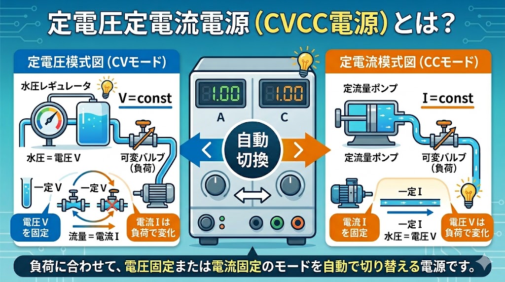 定電圧定電流電源（CVCC）