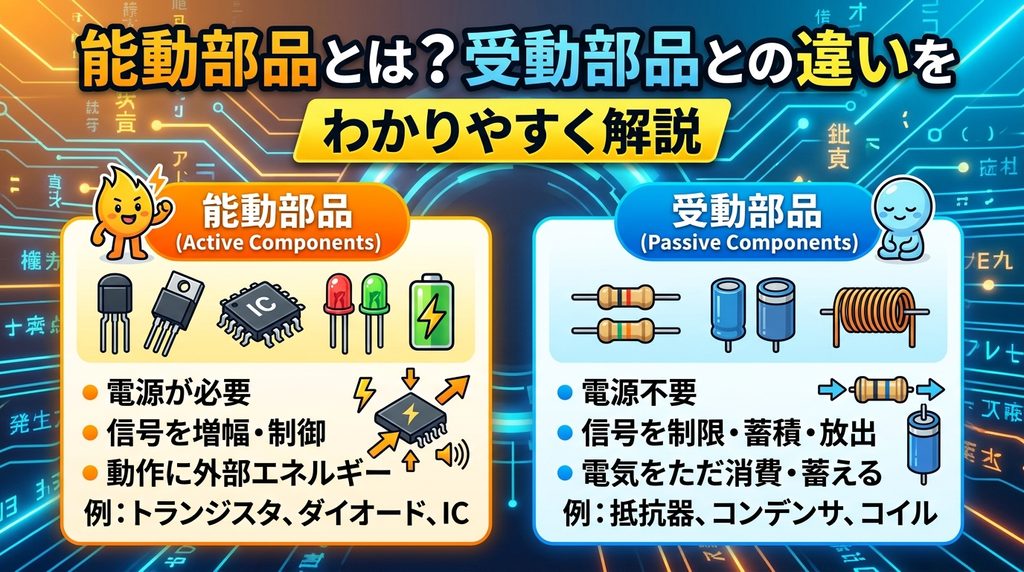 能動部品とは?のイメージ画像