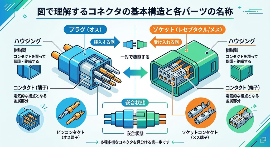 コネクタの構造と呼称