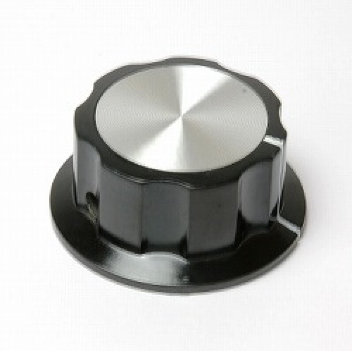 【MF-A05】Linkman(リンクマン）モールド製ツマミ黒45Φシャフト6.1Φ
