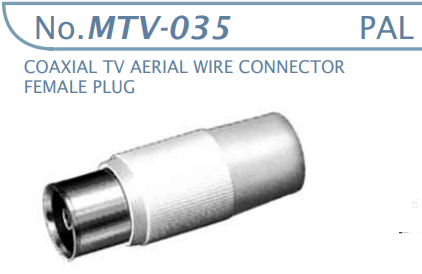 【MTV-035】マル信無線電機  TV-ビデオ-受信用コネクタ