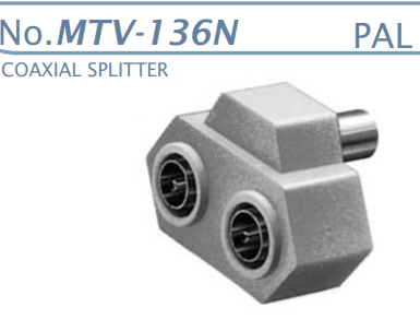 【MTV-136N】マル信無線電機  TV-ビデオ-受信用コネクタ