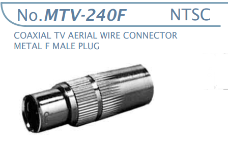 【MTV-240F】マル信無線電機 TV-ビデオ-受信用コネクタ