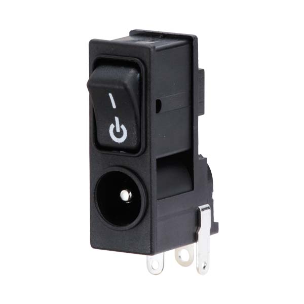 【MJ-R02】マル信無線電機 ロッカスイッチ付き DCプラグジャック5.5×2.1・5.5×2.5