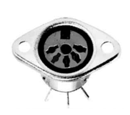 【MJ-193】マル信無線電機 5P DINジャック 馬蹄型（240°）