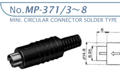 【MP-371/4】マル信無線電機 DINコネクタ