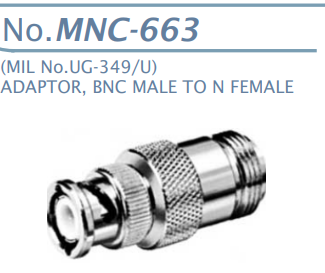 【MNC-663】マル信無線電機 高周波変換アダプタ BNCP-NJ