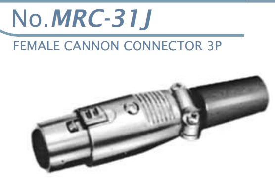 【MRC-31J】マル信無線電機 マイクコネクタ（メタルコネクタ)