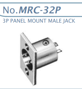 【MRC-32P】マル信無線電機 マイクコネクタ（メタルコネクタ)