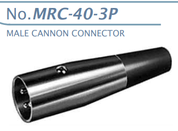 【MRC-40-3P】マル信無線電機 マイクコネクタ（メタルコネクタ)