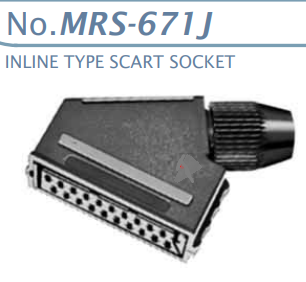 【MRS-671J】マル信無線電機 SCART(RGB)プラグ