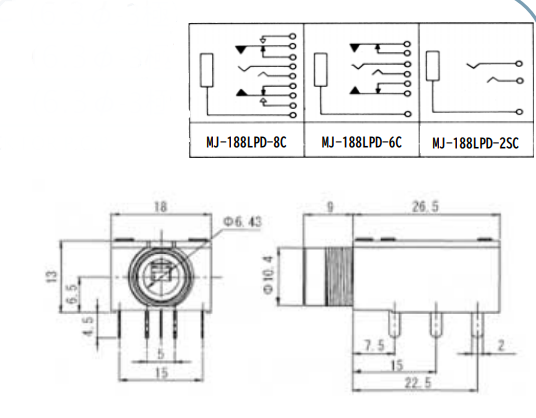 MJ-188LPD-6C マル信無線電機 | 電子部品通販 BuhinDana MJ-188LPD-6C マル信無線電機 | 電子部品通販 BuhinDana