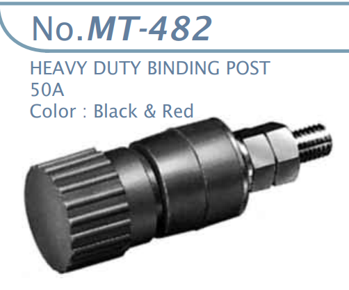 【MT-482-R0】マル信無線電機 菊型ターミナル 50A 赤