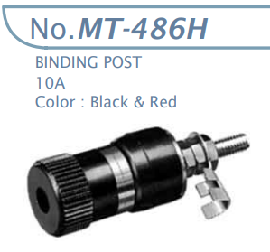 【MT-486H-B1】マル信無線電機 陸式ターミナル 10A 黒