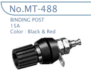 【MT-488-R0】マル信無線電機 ミニジョンソンターミナル 15A 赤