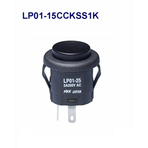 【LP01-15CCKSS1K】NKKスイッチズ LP形 低背形押ボタンスイッチ