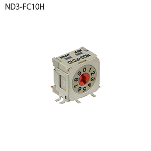 【ND3-FC10H】NKKスイッチズ ND3形 面実装対応超小型ディップロータリースイッチ