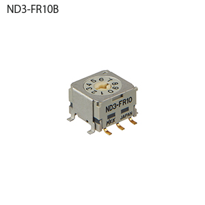 【ND3-FR10B】NKKスイッチズ ND3形 面実装対応超小型ディップロータリースイッチ
