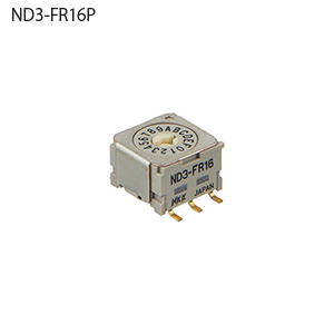 【ND3-FR16P】NKKスイッチズ ND3形 面実装対応超小型ディップロータリースイッチ