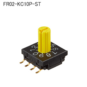 【FR02-KC10P-TP】NKKスイッチズ　ロータリースイッチ