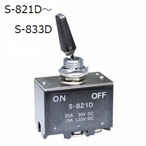 【S-821D】NKKスイッチズ S形 トグルスイッチ