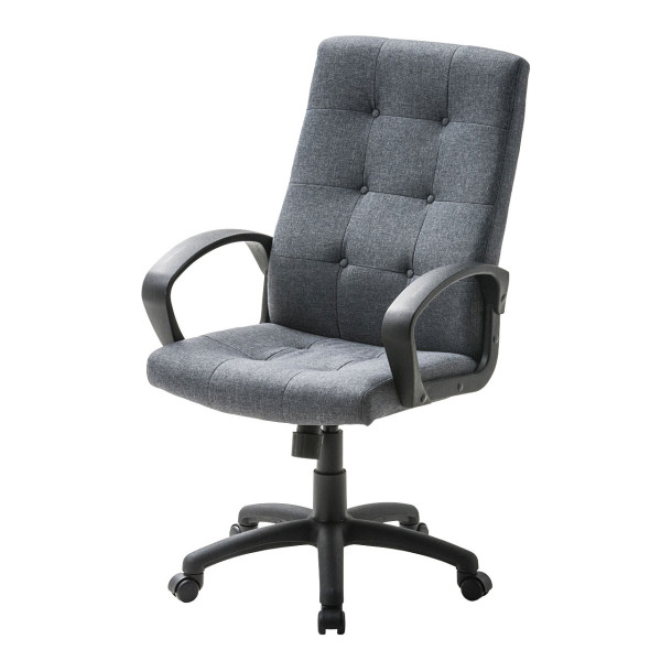 【SNC-T153GY】サンワサプライ　ハイバックファブリックチェア