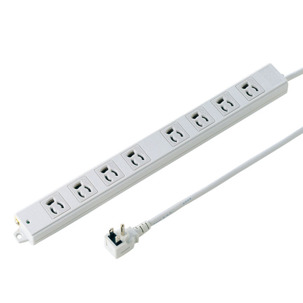 【TAP-K8L-3】サンワサプライ　工事物件タップ（8個口・3m)