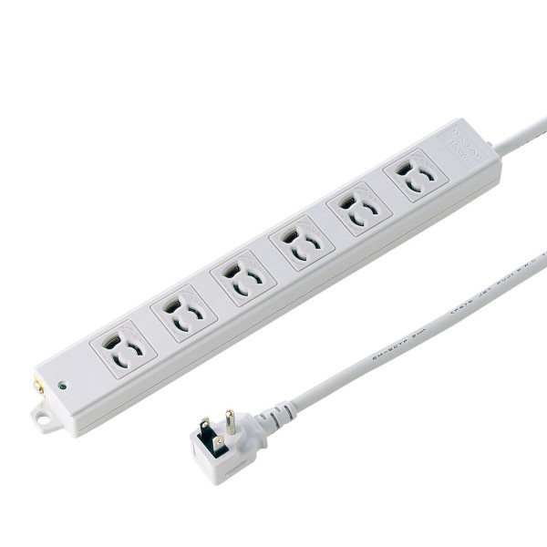 【TAP-KE6L-1】サンワサプライ　工事物件タップ（6個口・1m）