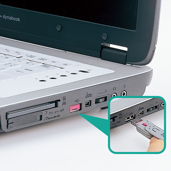 【SL-46-R】サンワサプライ　USBコネクタ取付けセキュリティ