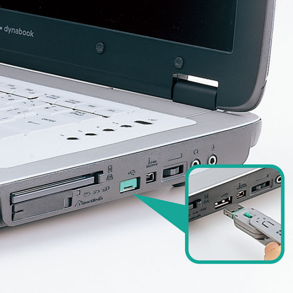 【SL-46-G】サンワサプライ　USBコネクタ取付けセキュリティ