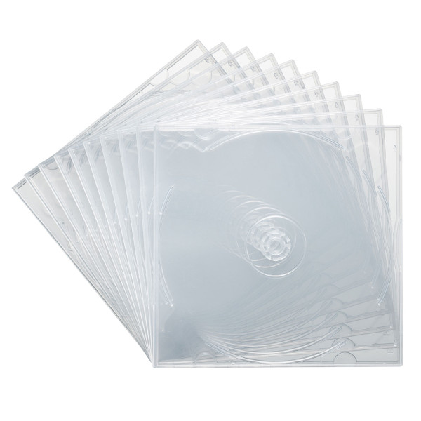 【FCD-PSW10CL】サンワサプライ　Blu-ray・DVD・CDケース（2枚収納ソフトタイプ・10枚セット）