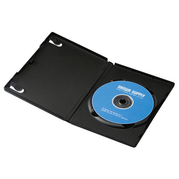 【DVD-TN1-10BKN】サンワサプライ　DVDトールケース（1枚収納・10枚セット・ブラック）