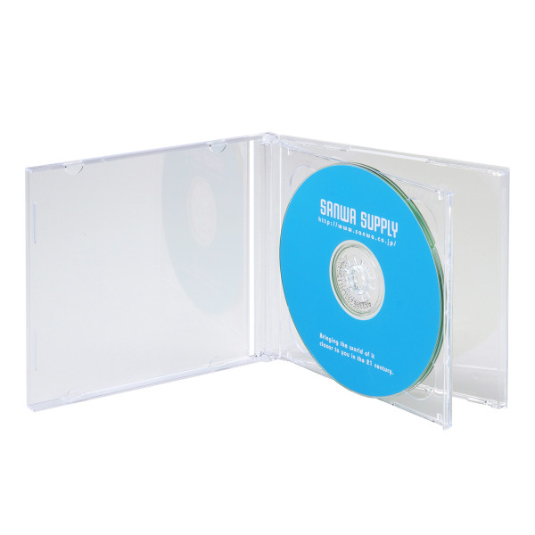 【FCD-22CLN2】サンワサプライ　Blu-ray・DVD・CDケース（2枚収納タイプ・5枚セット）