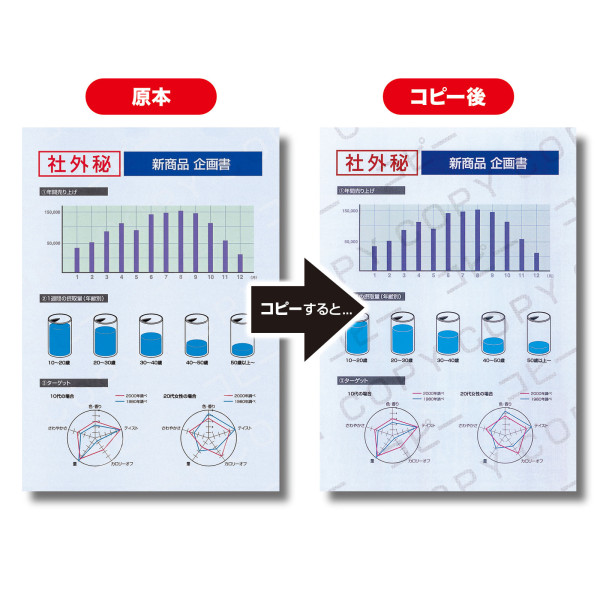 【JP-MTCBA4N】サンワサプライ　マルチタイプコピー偽造防止用紙（A4)