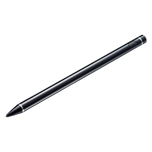 【PDA-PEN46BK】サンワサプライ　充電式極細タッチペン（ブラック）