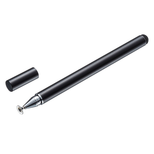 【PDA-PEN50BK】サンワサプライ　ディスク式＆導電繊維タッチペン（ブラック）