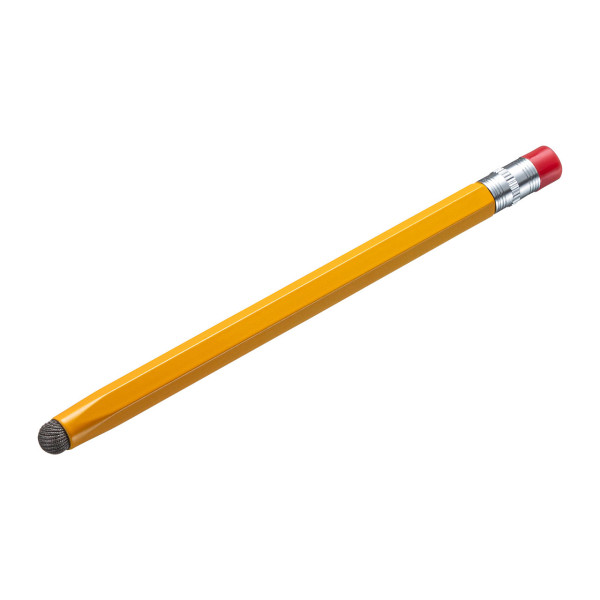 【PDA-PEN51D】サンワサプライ　導電繊維タッチペン（オレンジ・鉛筆型）