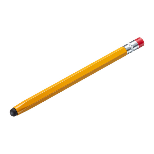 【PDA-PEN53D】サンワサプライ　シリコンゴムタッチペン（オレンジ・鉛筆型）