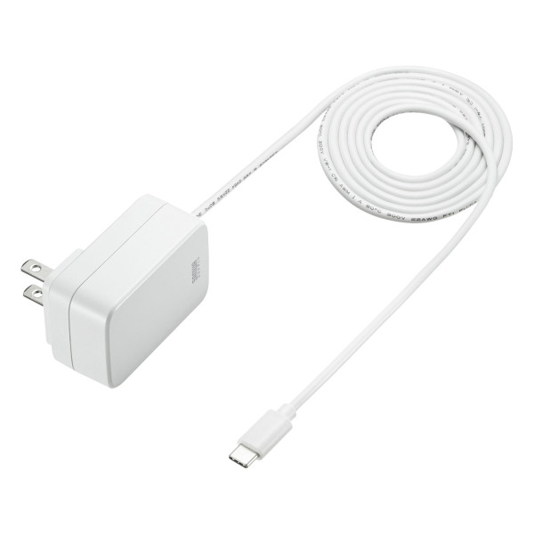 【ACA-PD82W】サンワサプライ　USB PD対応AC充電器（USB Type Cケーブル一体型・18W）