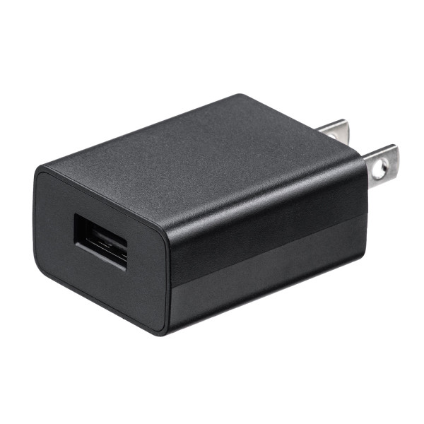 【ACA-IP86BK】サンワサプライ　USB充電器（1A・ブラック）