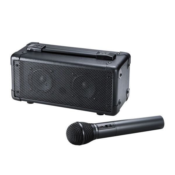 【MM-SPAMP4】サンワサプライ　ワイヤレスマイク付き拡声器スピーカー