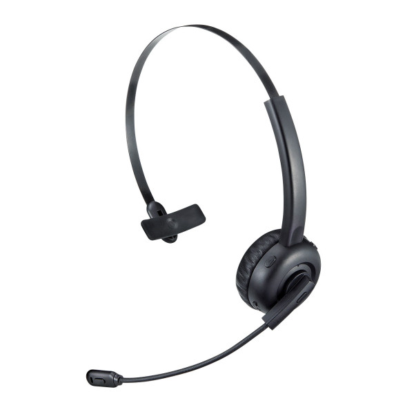 【MM-BTMH58BK】サンワサプライ　Bluetoothヘッドセット（単一指向性マイク内蔵）