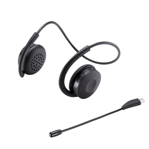 【MM-BTSH63BK】サンワサプライ　Bluetoothヘッドセット（両耳・外付けマイク付き）