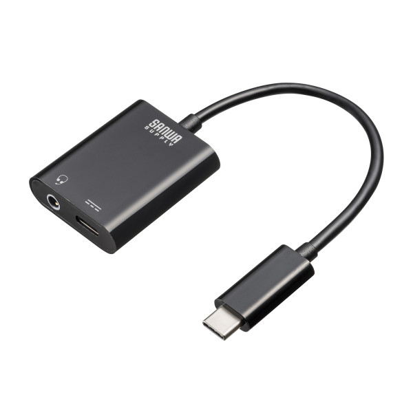 【MM-ADUSBTC3】サンワサプライ　TypeCオーディオ変換アダプタ（USB PD対応）