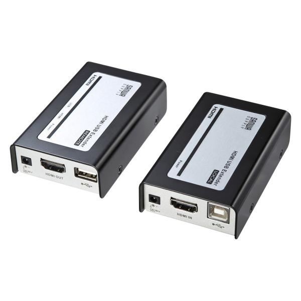 【VGA-EXHDU】サンワサプライ　HDMI+USB2.0エクステンダー