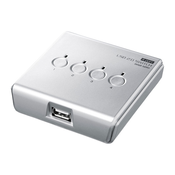 【SW-US24N】サンワサプライ　USB2.0手動切替器（4回路)